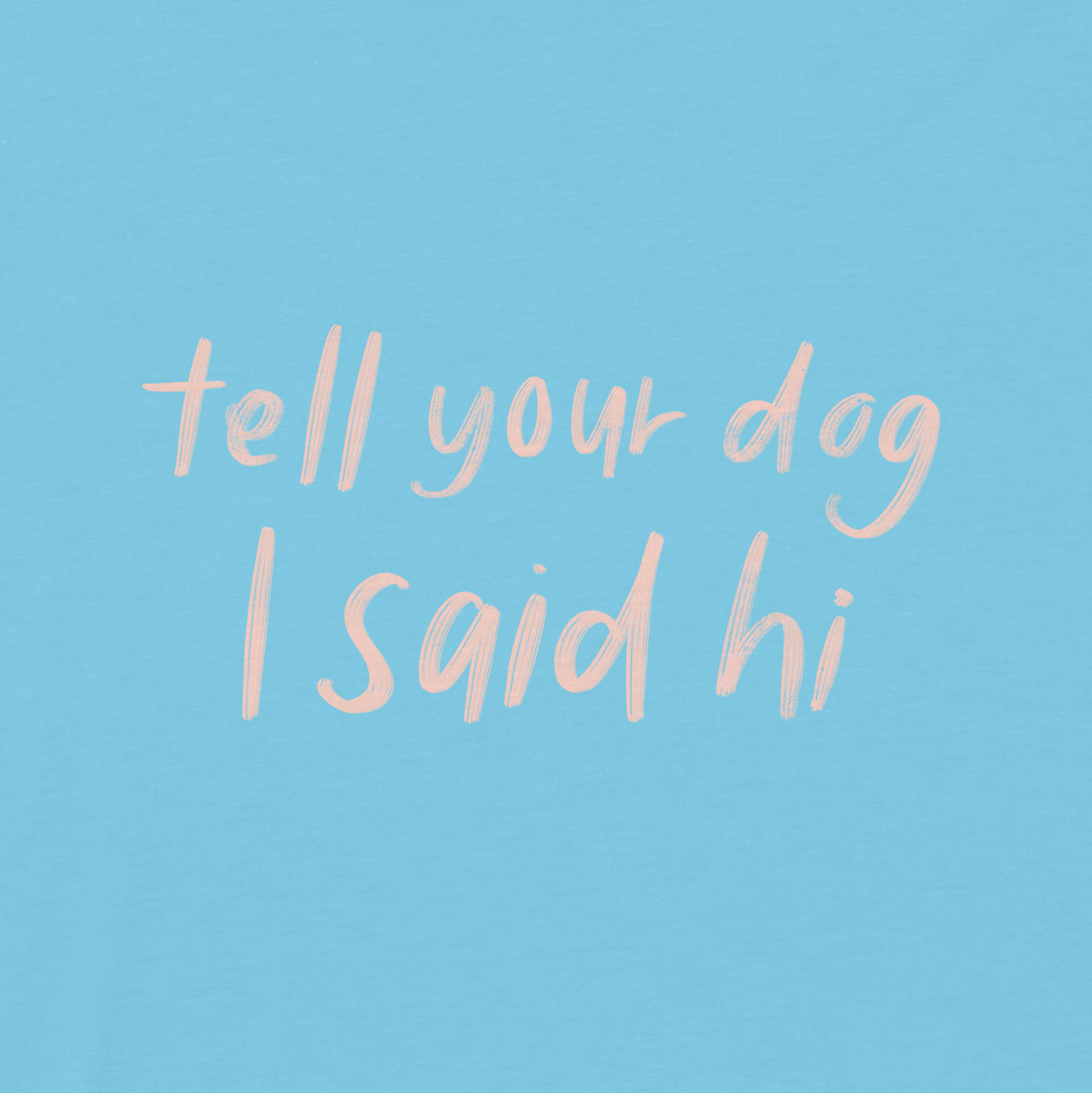 Handwritten Tee - Light Blue