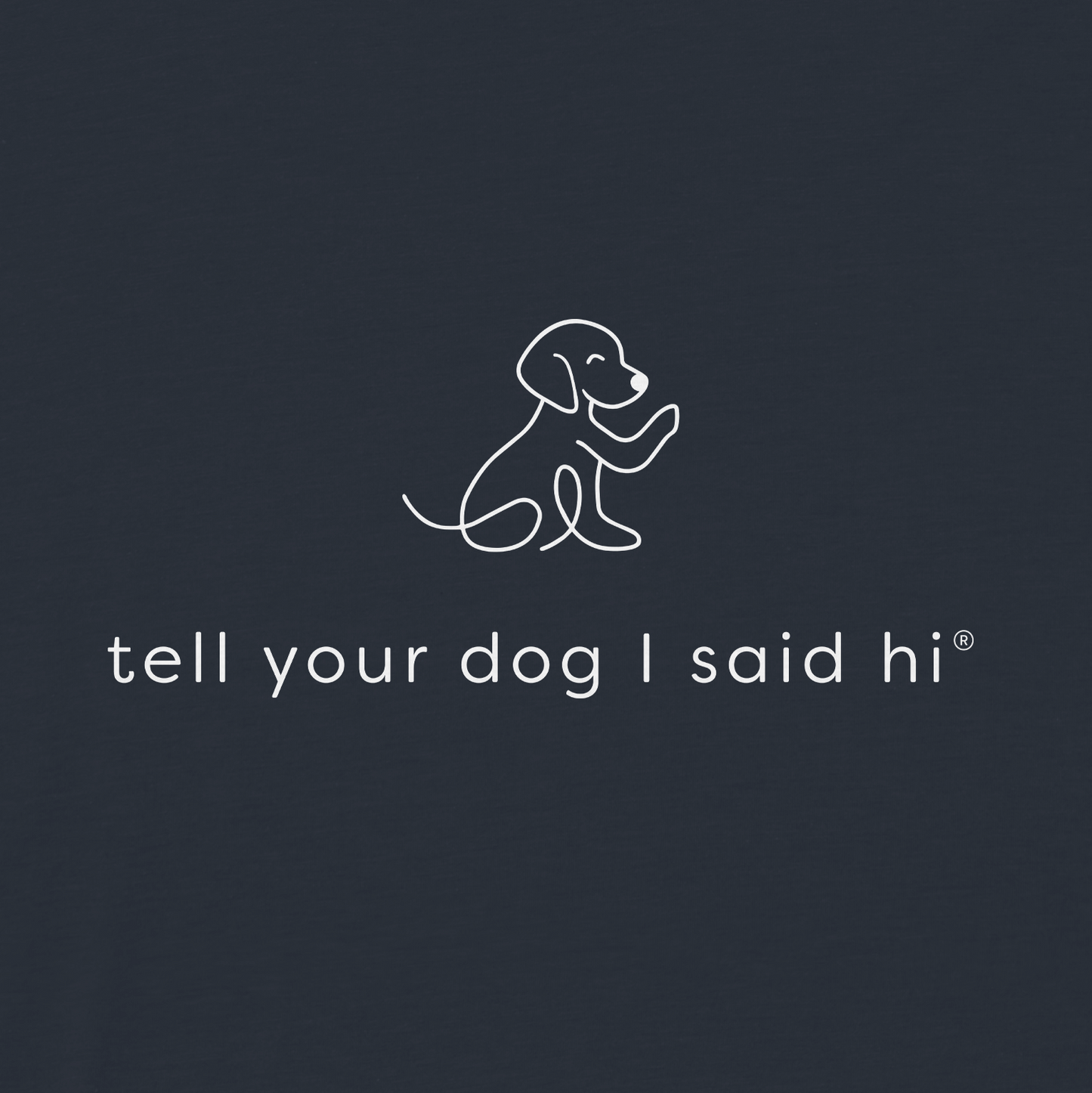 Waving Dog Hoodie - Navy