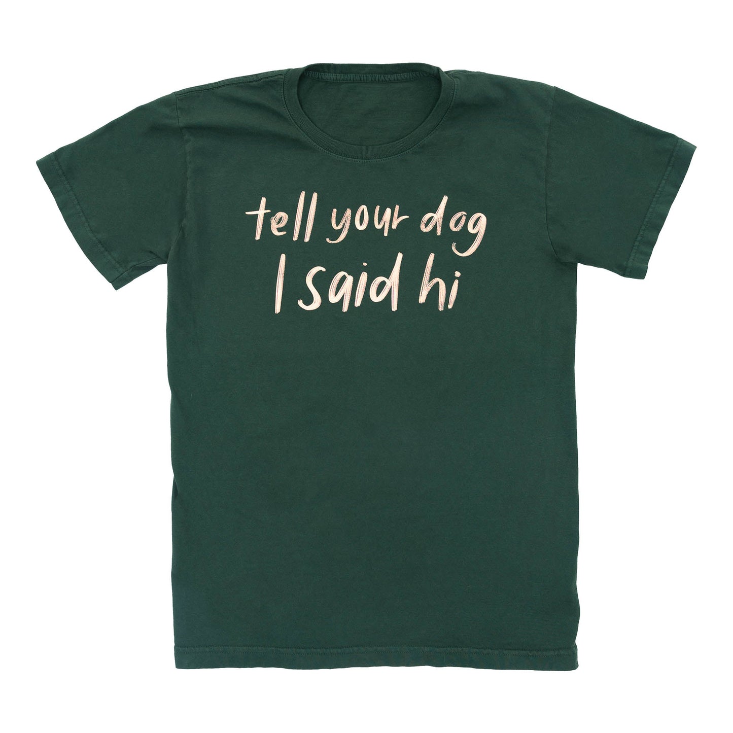Handwritten Tee - Dark Green