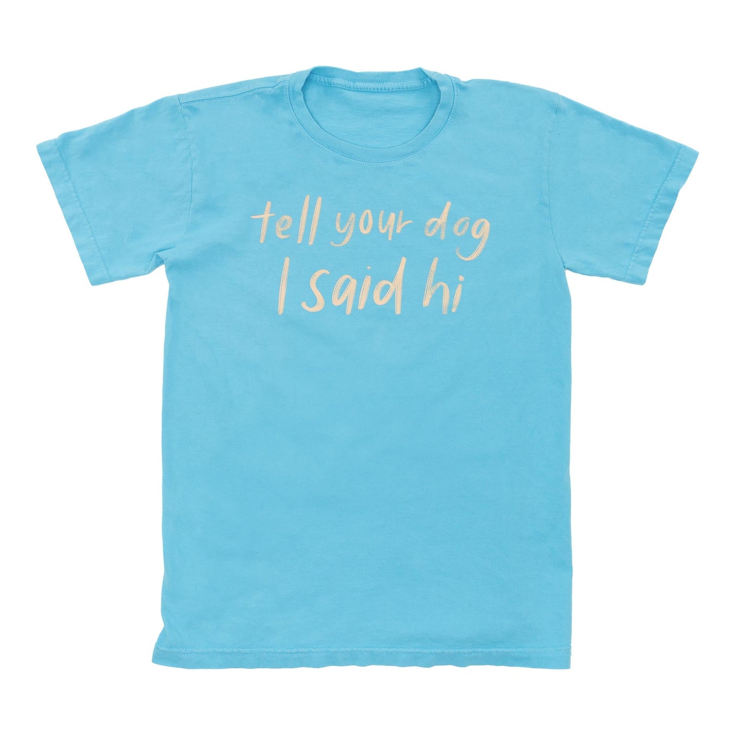 Handwritten Tee - Light Blue