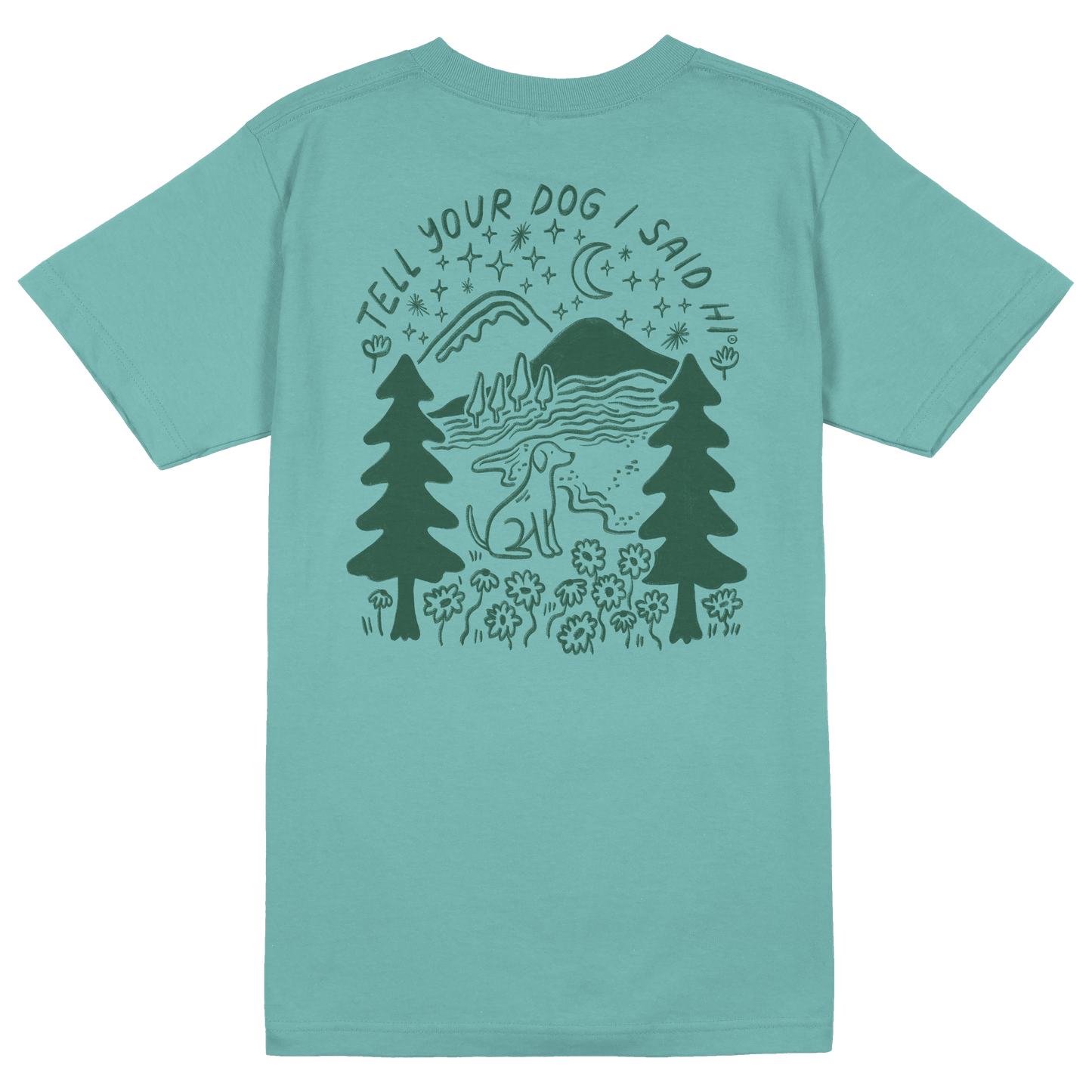 Outdoorsy Tee - Spring Teal