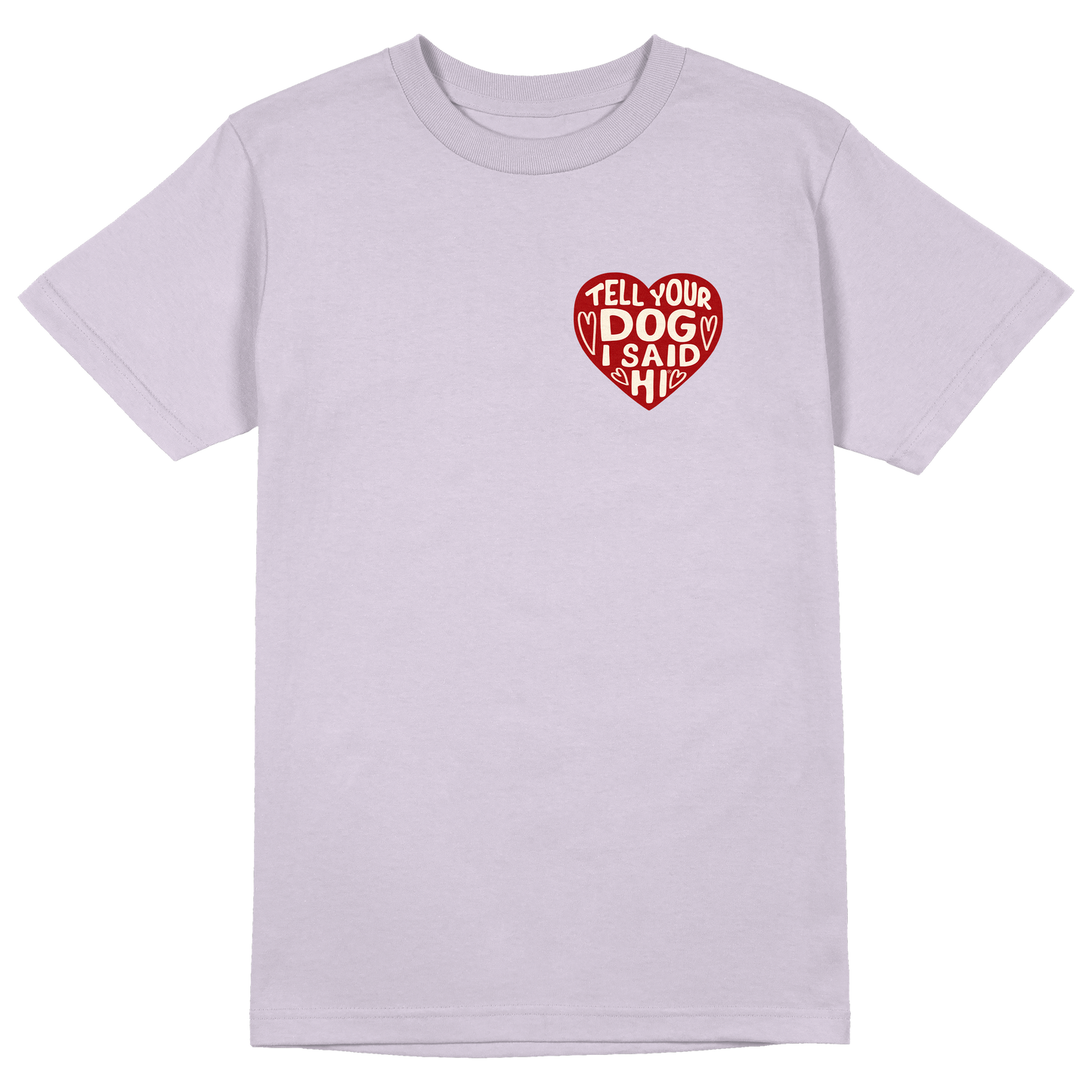 Heart Badge Tee - Lavender