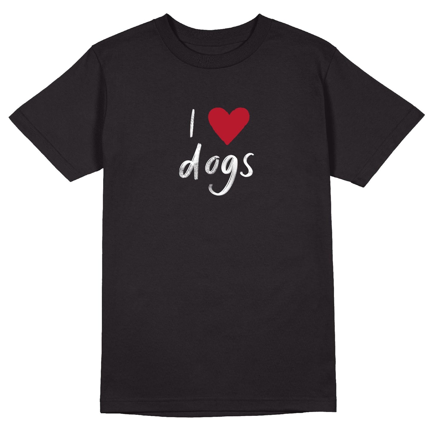 I Heart Dogs Tee - Black