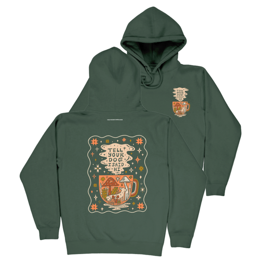 Cup of Cozy Hoodie - Alpine Green