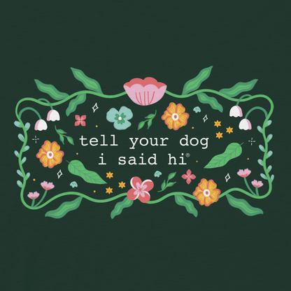 Floral Magic Tee - Dark Green