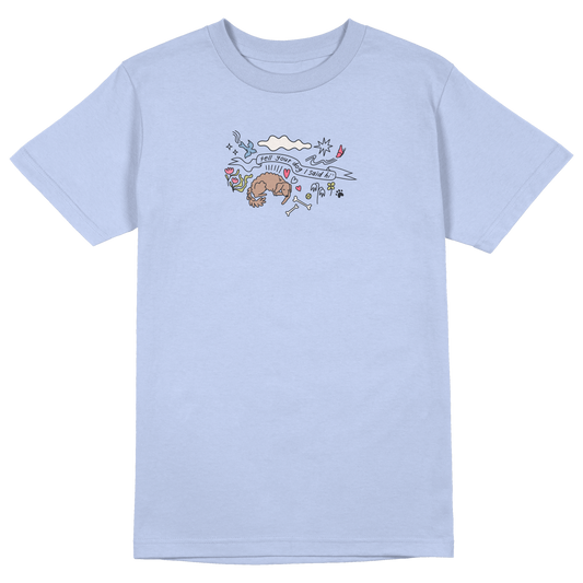Community Doodle Tee - Snowy Blue
