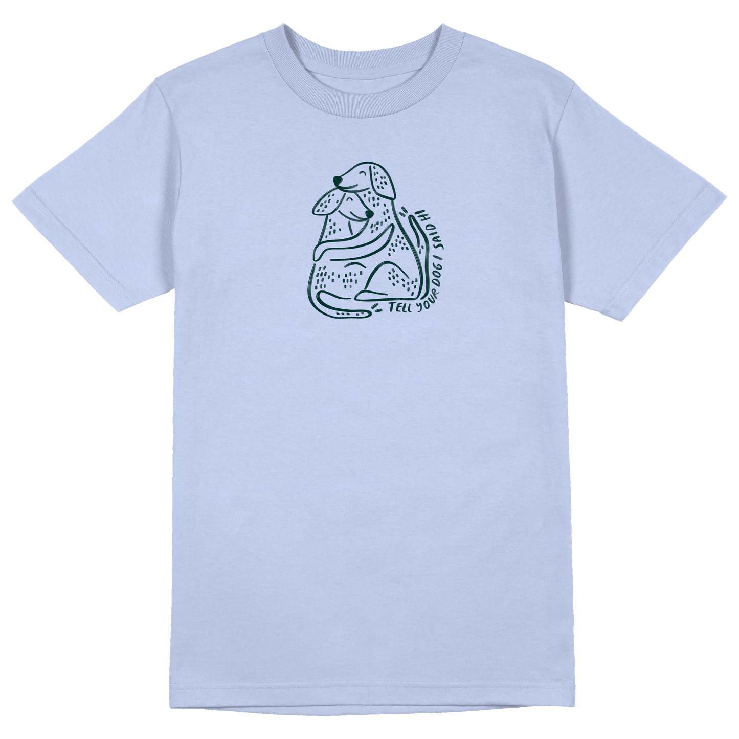 Huggy Tee - Snowy Blue