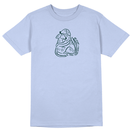 Huggy Tee - Snowy Blue
