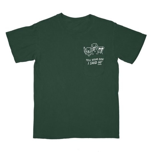 Pawket Pals Tee - Dark Green