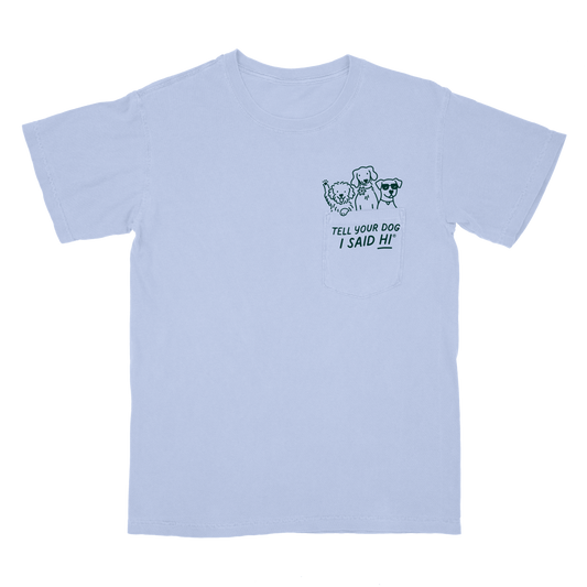 Pawket Pals Tee - Snowy Blue