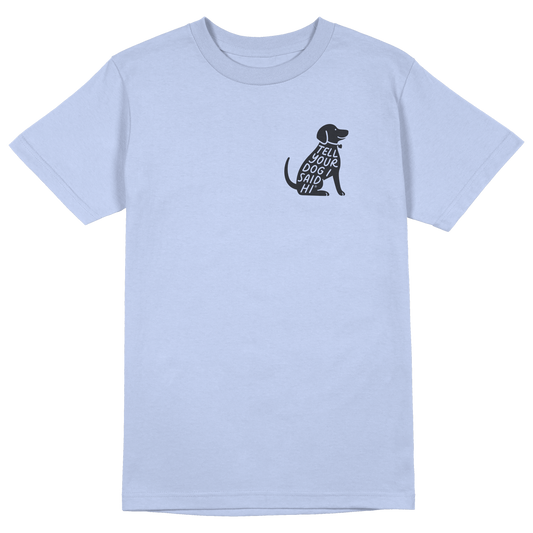 Sit Stamp Tee - Snow Blue