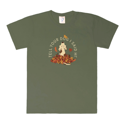 Pile of Leaves Tee - Moss Green