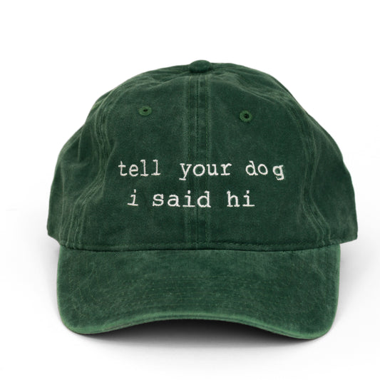 Dark Green Vintage Hat