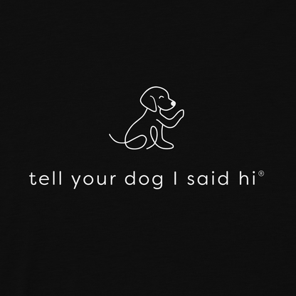 Waving Dog Crewneck - Black