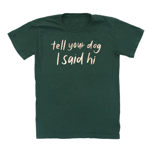 Handwritten Tee - Dark Green
