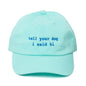 Diamond Blue Hat - lowercase