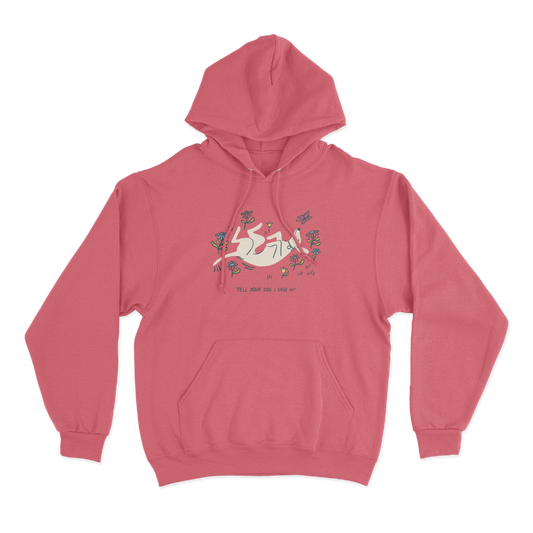 Butterfly Baby Hoodie - Pigment Pink