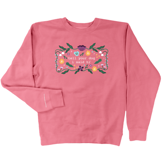 Floral Magic Crewneck - Pink