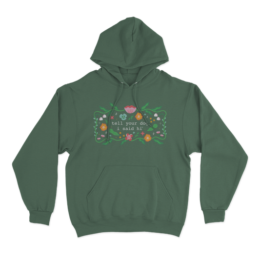 Floral Magic Hoodie - Alpine Green