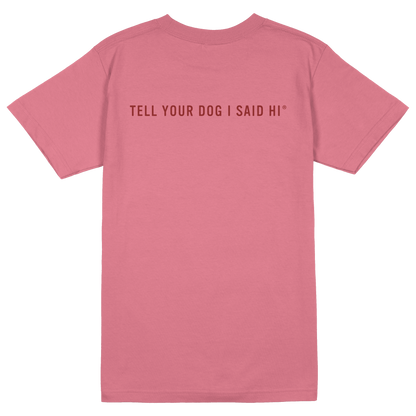 Dog Lover Badge Tee - Pink