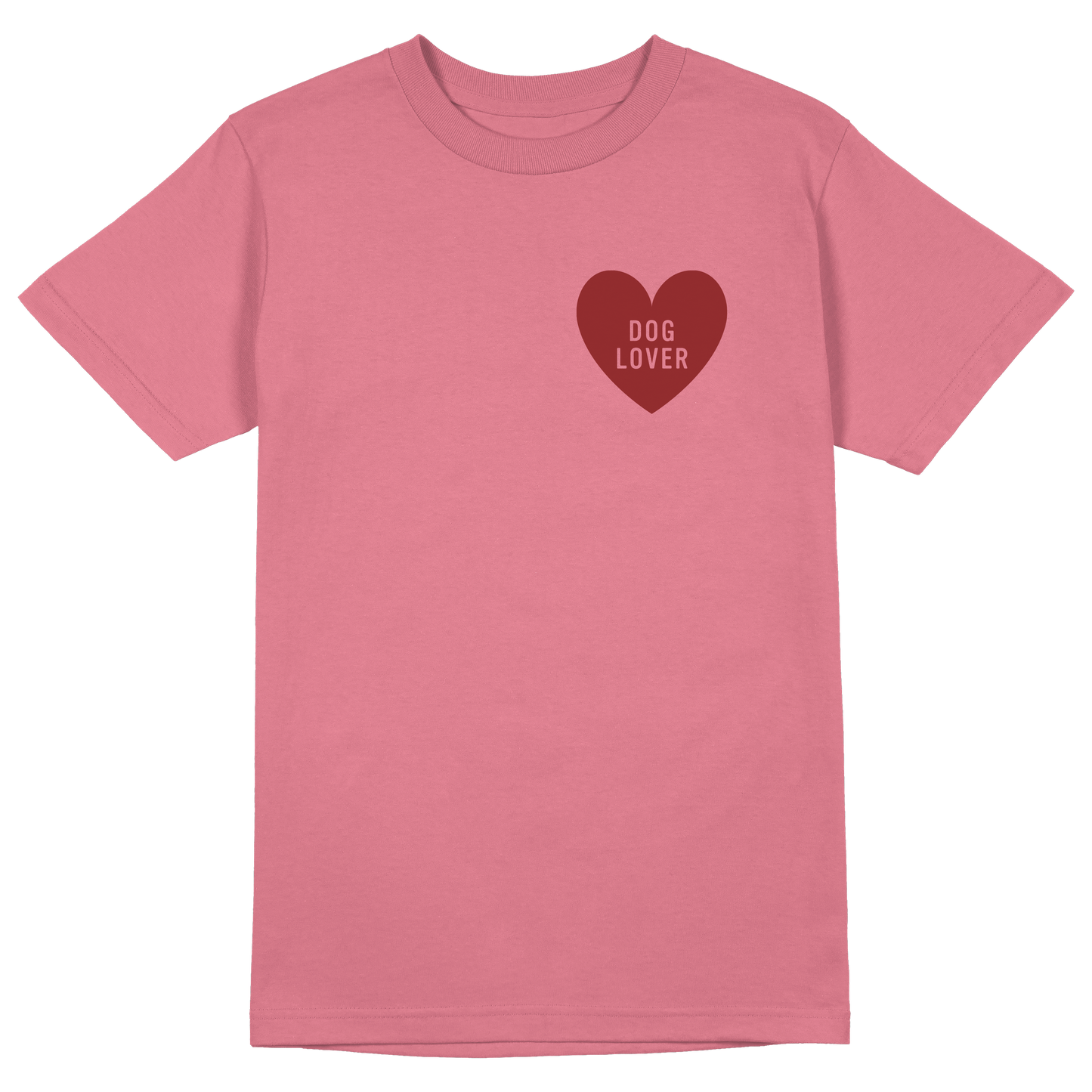 Dog Lover Badge Tee - Pink