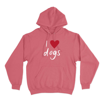 I Heart Dogs Hoodie - Pink