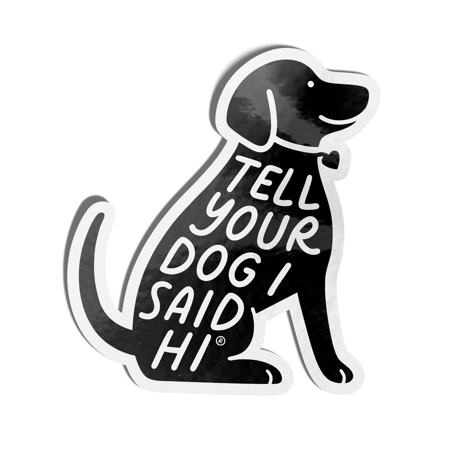 Sit Stamp Sticker