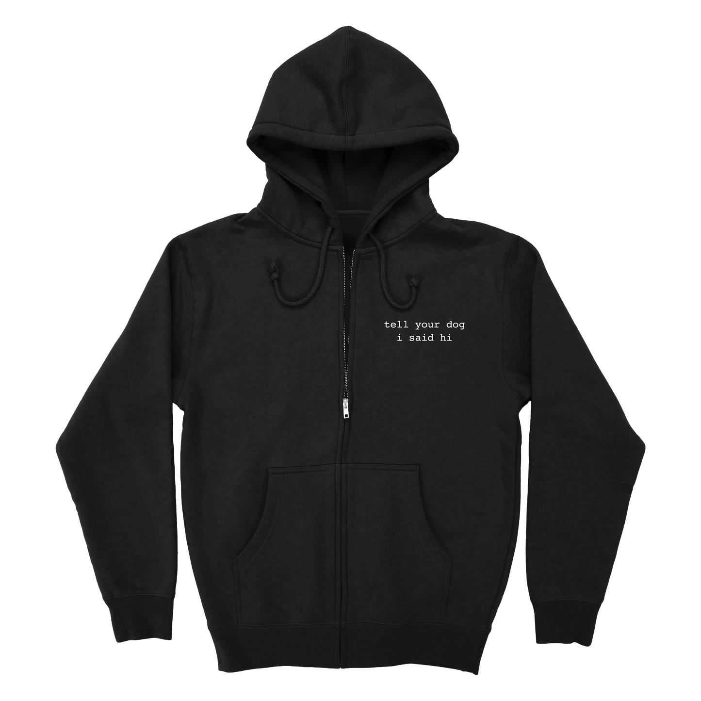 Zip Hoodie - Black
