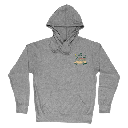 Roadtrip Doodles Lightweight Hoodie - Gunmetal Heather