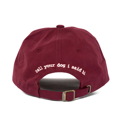 Maroon Waving Dog Hat