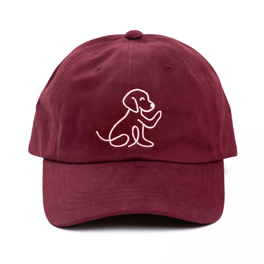 Maroon Waving Dog Hat