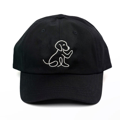 Black Waving Dog Hat