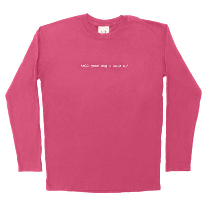 Long Sleeve Classic TYDISH - Pigment Pink