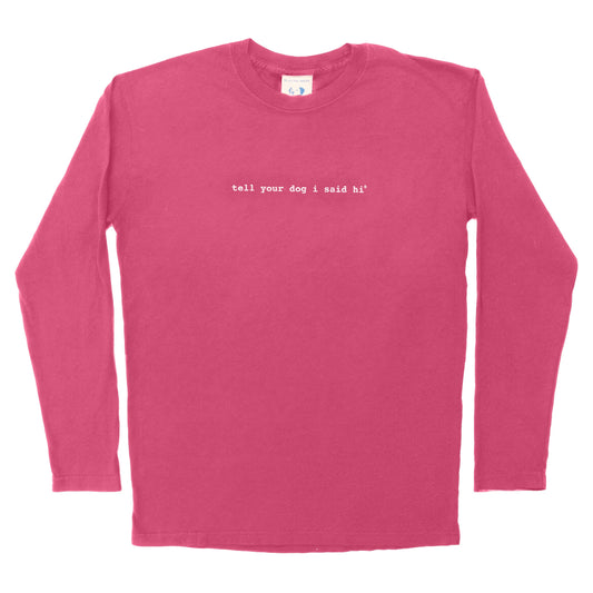 Long Sleeve Classic TYDISH - Pigment Pink