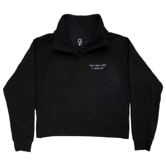 Classic TYDISH Womens Half Zip Chakra - Black